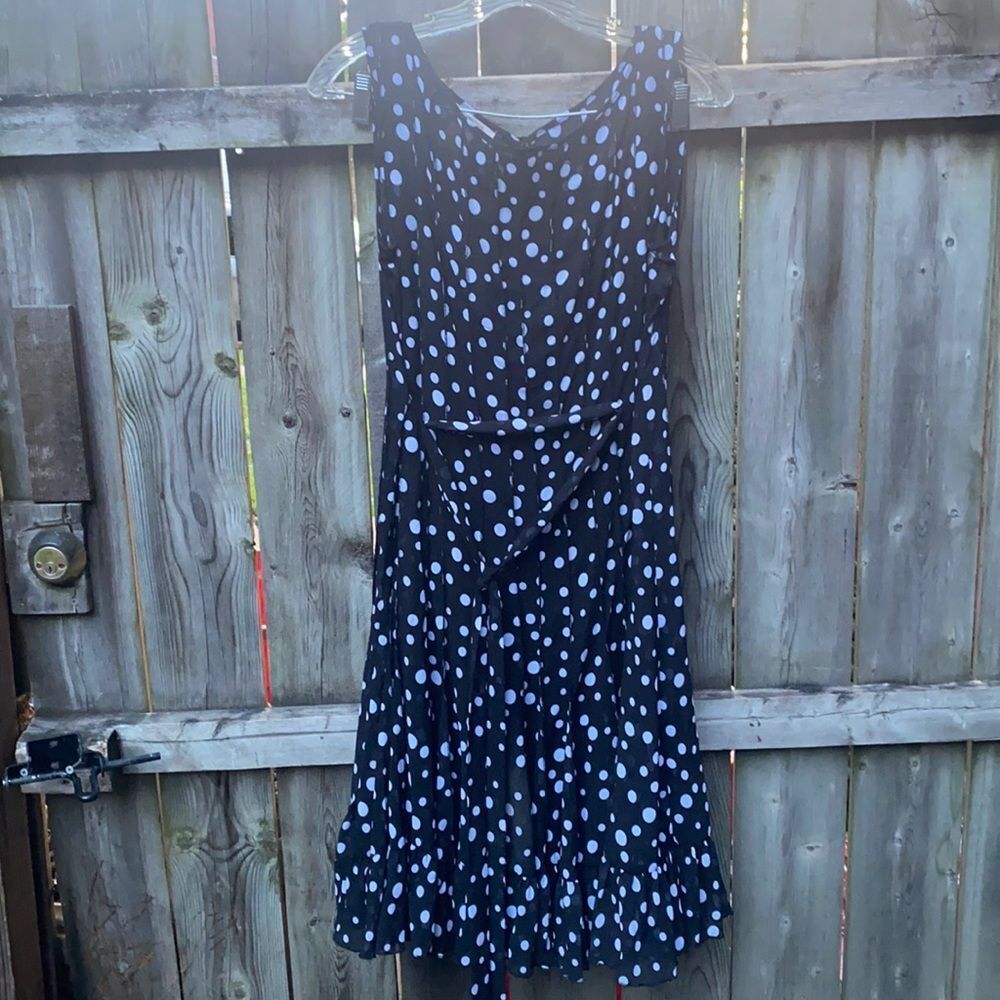 Covington polka dot sheer dress sz. 4
